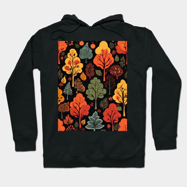 Trees In Autumn Season Hoodie by VivaLaRetro